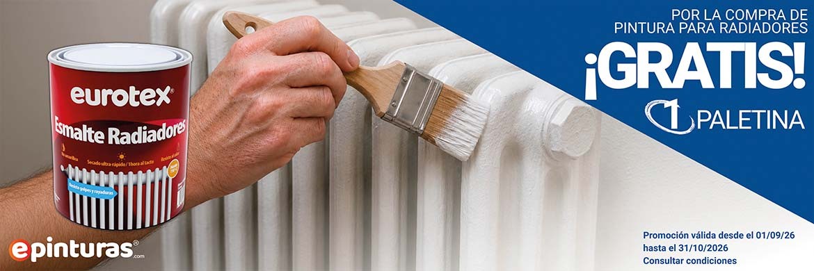 Compra ahora Pintura para Radiadores y ll&eacute;vate la Paletina GRATIS